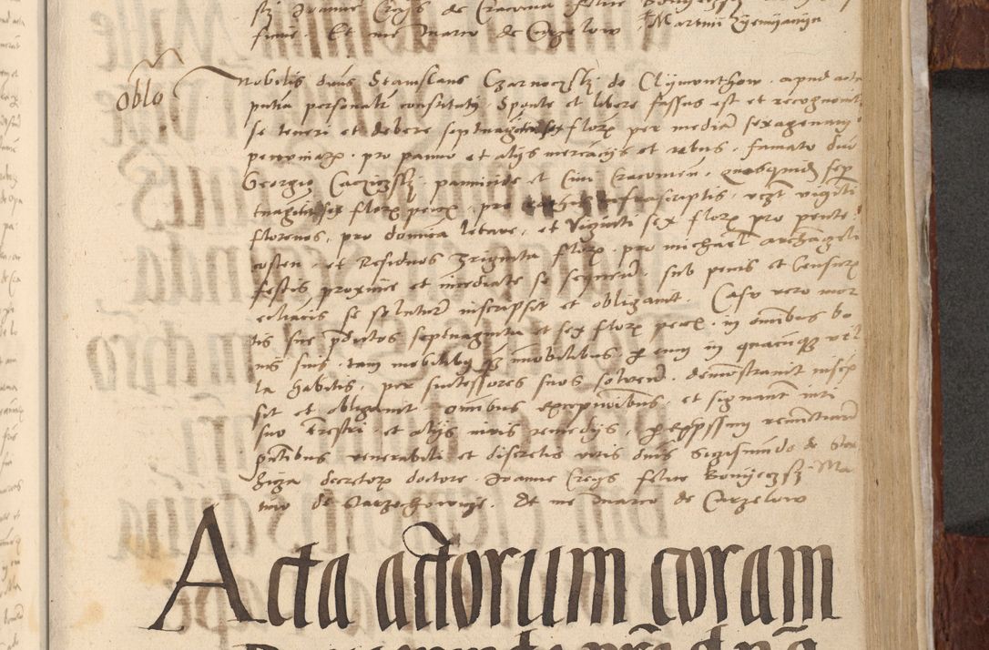 Zdjęcie nr 1124 dla obiektu archiwalnego: [Acta actorum vicarialia coram Nicolao Bedlenski]