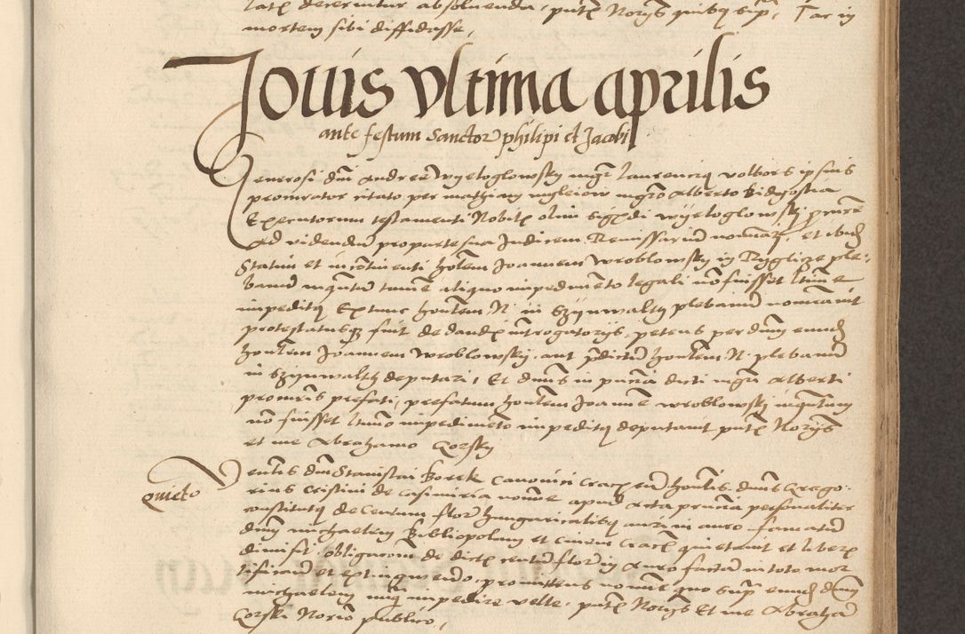 Zdjęcie nr 653 dla obiektu archiwalnego: [Acta actorum vicarialia coram Nicolao Bedlenski]