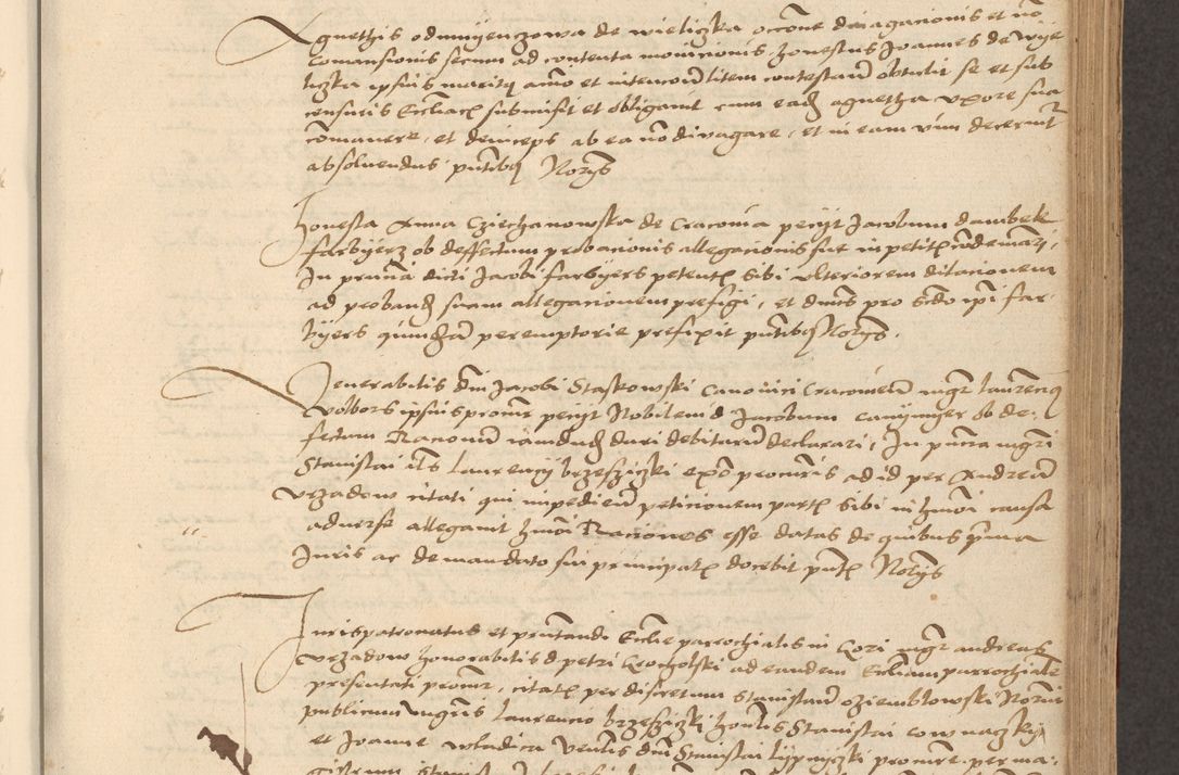 Zdjęcie nr 595 dla obiektu archiwalnego: [Acta actorum vicarialia coram Nicolao Bedlenski]