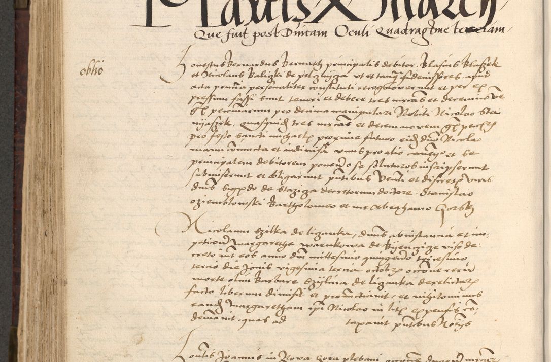 Zdjęcie nr 586 dla obiektu archiwalnego: [Acta actorum vicarialia coram Nicolao Bedlenski]