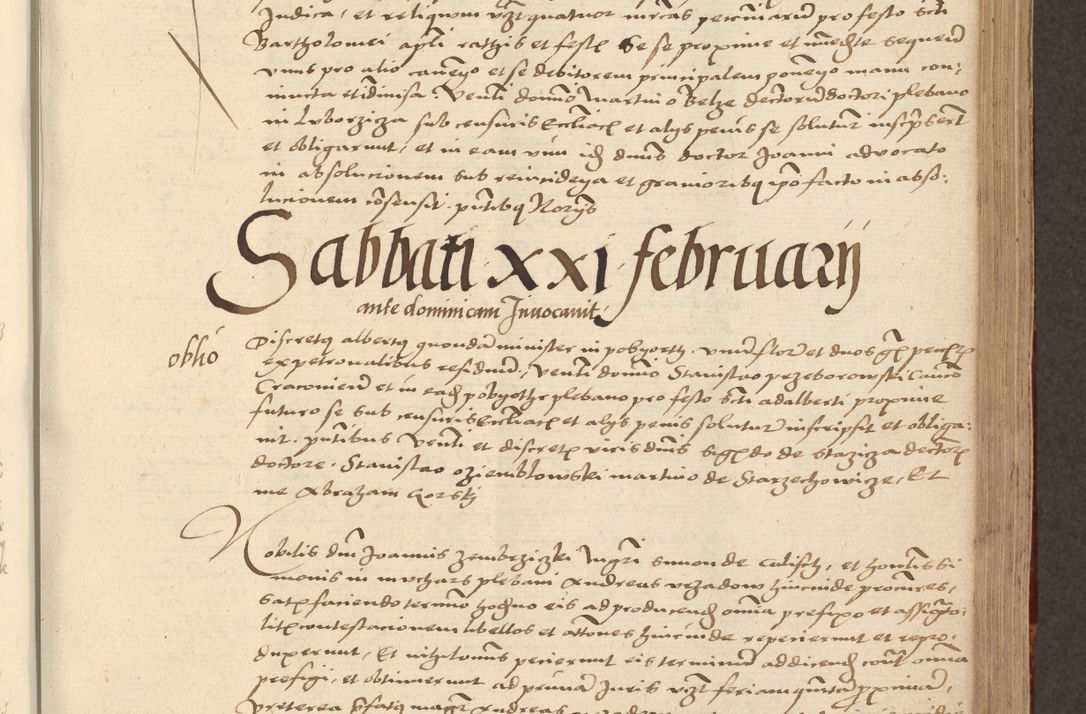 Zdjęcie nr 555 dla obiektu archiwalnego: [Acta actorum vicarialia coram Nicolao Bedlenski]