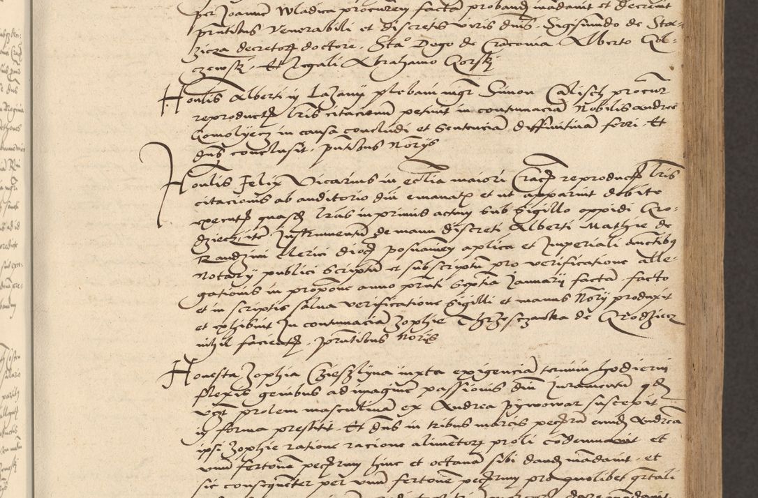 Zdjęcie nr 243 dla obiektu archiwalnego: [Acta actorum vicarialia coram Nicolao Bedlenski]