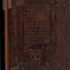 Zdjęcie nr 1 dla obiektu archiwalnego: Acta actorum coram reverendo patre domino Nicolao Bedlenski scholastico vicarioque in spiritualibus gernerali Cracoviensi ad annum Domini millesimum quingentesimum tricesimum septimum, cuius indicio est decima, pontificatus sanctissimi in Christo patris et domini nostri domini Pauli divina providencia papr tercii, anno tercio, feliciter continuantur
