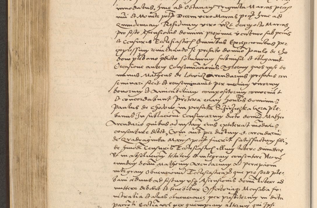 Zdjęcie nr 592 dla obiektu archiwalnego: Acta actorum coram reverendo patre domino Nicolao Bedlenski scholastico vicarioque in spiritualibus gernerali Cracoviensi ad annum Domini millesimum quingentesimum tricesimum septimum, cuius indicio est decima, pontificatus sanctissimi in Christo patris et domini nostri domini Pauli divina providencia papr tercii, anno tercio, feliciter continuantur