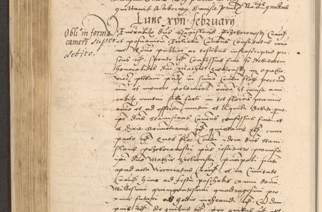 Zdjęcie nr 580 dla obiektu archiwalnego: Acta actorum coram reverendo patre domino Nicolao Bedlenski scholastico vicarioque in spiritualibus gernerali Cracoviensi ad annum Domini millesimum quingentesimum tricesimum septimum, cuius indicio est decima, pontificatus sanctissimi in Christo patris et domini nostri domini Pauli divina providencia papr tercii, anno tercio, feliciter continuantur
