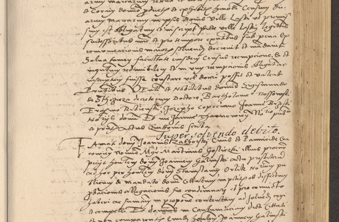 Zdjęcie nr 579 dla obiektu archiwalnego: Acta actorum coram reverendo patre domino Nicolao Bedlenski scholastico vicarioque in spiritualibus gernerali Cracoviensi ad annum Domini millesimum quingentesimum tricesimum septimum, cuius indicio est decima, pontificatus sanctissimi in Christo patris et domini nostri domini Pauli divina providencia papr tercii, anno tercio, feliciter continuantur