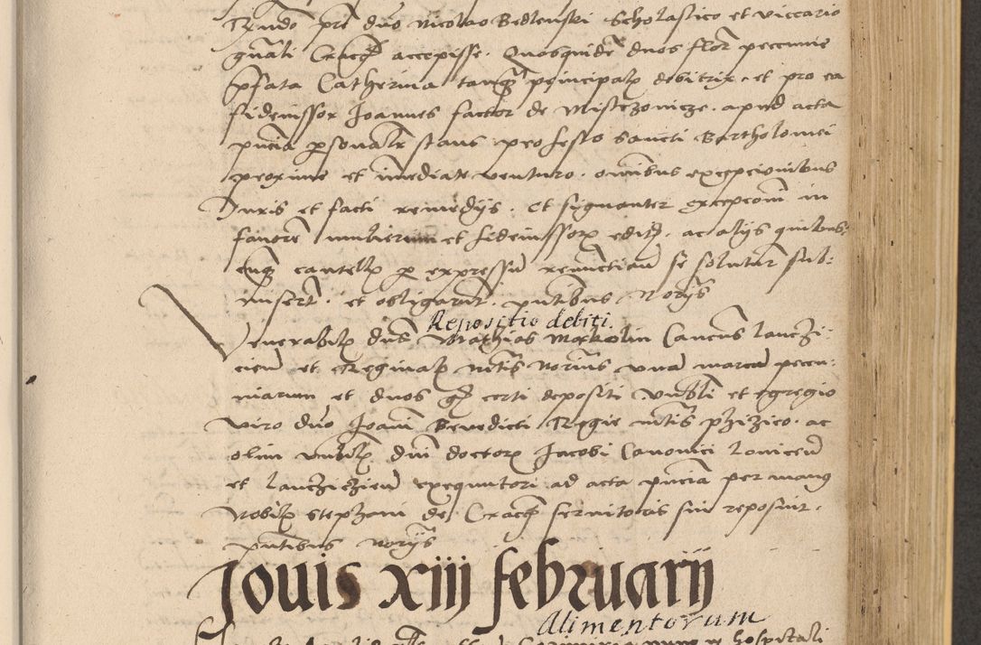 Zdjęcie nr 569 dla obiektu archiwalnego: Acta actorum coram reverendo patre domino Nicolao Bedlenski scholastico vicarioque in spiritualibus gernerali Cracoviensi ad annum Domini millesimum quingentesimum tricesimum septimum, cuius indicio est decima, pontificatus sanctissimi in Christo patris et domini nostri domini Pauli divina providencia papr tercii, anno tercio, feliciter continuantur