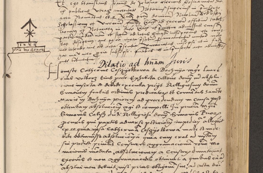 Zdjęcie nr 553 dla obiektu archiwalnego: Acta actorum coram reverendo patre domino Nicolao Bedlenski scholastico vicarioque in spiritualibus gernerali Cracoviensi ad annum Domini millesimum quingentesimum tricesimum septimum, cuius indicio est decima, pontificatus sanctissimi in Christo patris et domini nostri domini Pauli divina providencia papr tercii, anno tercio, feliciter continuantur