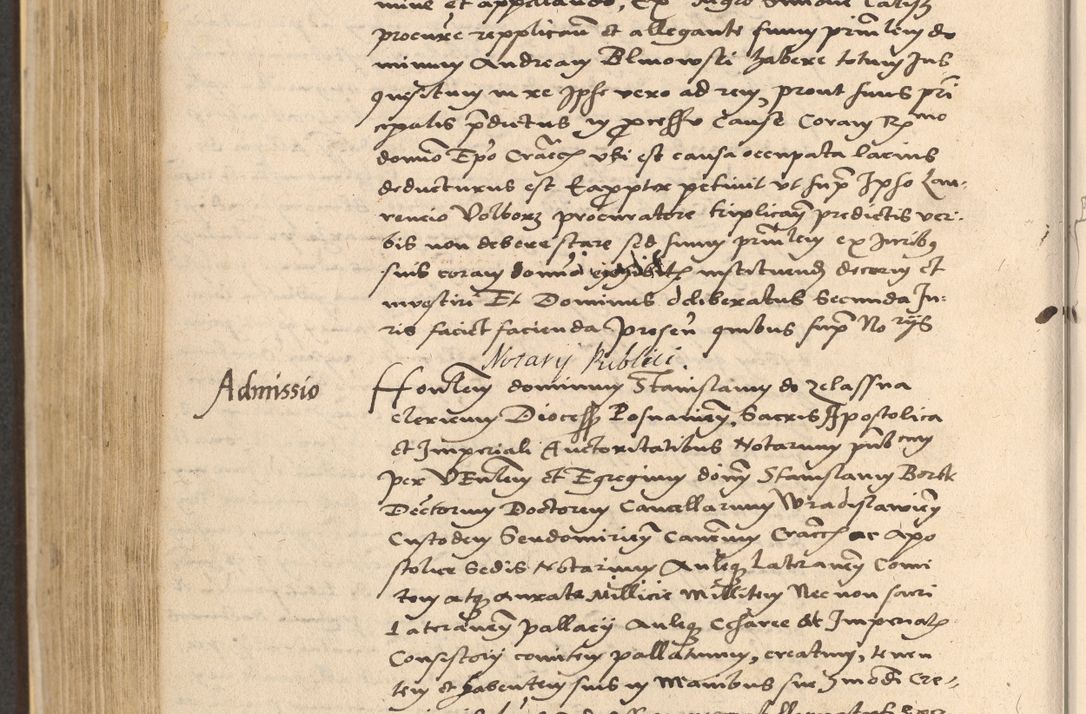 Zdjęcie nr 552 dla obiektu archiwalnego: Acta actorum coram reverendo patre domino Nicolao Bedlenski scholastico vicarioque in spiritualibus gernerali Cracoviensi ad annum Domini millesimum quingentesimum tricesimum septimum, cuius indicio est decima, pontificatus sanctissimi in Christo patris et domini nostri domini Pauli divina providencia papr tercii, anno tercio, feliciter continuantur
