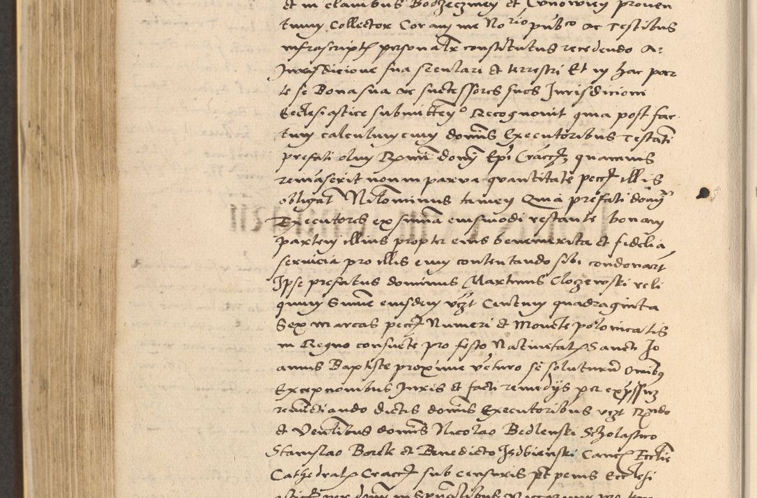 Zdjęcie nr 542 dla obiektu archiwalnego: Acta actorum coram reverendo patre domino Nicolao Bedlenski scholastico vicarioque in spiritualibus gernerali Cracoviensi ad annum Domini millesimum quingentesimum tricesimum septimum, cuius indicio est decima, pontificatus sanctissimi in Christo patris et domini nostri domini Pauli divina providencia papr tercii, anno tercio, feliciter continuantur