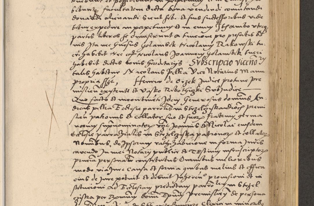 Zdjęcie nr 539 dla obiektu archiwalnego: Acta actorum coram reverendo patre domino Nicolao Bedlenski scholastico vicarioque in spiritualibus gernerali Cracoviensi ad annum Domini millesimum quingentesimum tricesimum septimum, cuius indicio est decima, pontificatus sanctissimi in Christo patris et domini nostri domini Pauli divina providencia papr tercii, anno tercio, feliciter continuantur