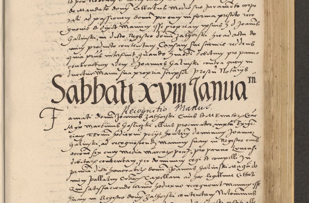 Zdjęcie nr 535 dla obiektu archiwalnego: Acta actorum coram reverendo patre domino Nicolao Bedlenski scholastico vicarioque in spiritualibus gernerali Cracoviensi ad annum Domini millesimum quingentesimum tricesimum septimum, cuius indicio est decima, pontificatus sanctissimi in Christo patris et domini nostri domini Pauli divina providencia papr tercii, anno tercio, feliciter continuantur