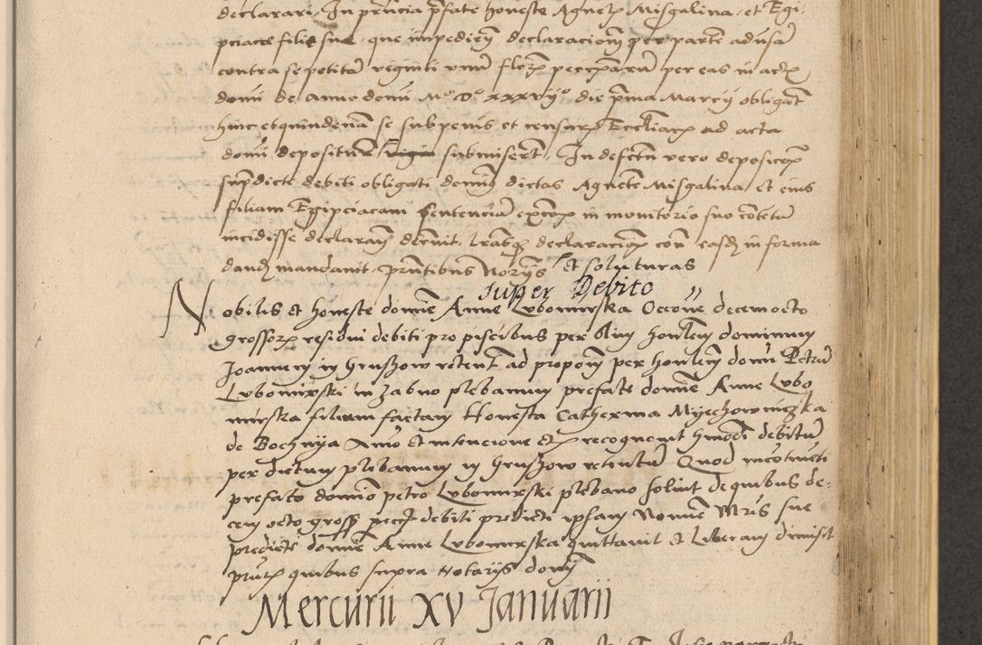 Zdjęcie nr 533 dla obiektu archiwalnego: Acta actorum coram reverendo patre domino Nicolao Bedlenski scholastico vicarioque in spiritualibus gernerali Cracoviensi ad annum Domini millesimum quingentesimum tricesimum septimum, cuius indicio est decima, pontificatus sanctissimi in Christo patris et domini nostri domini Pauli divina providencia papr tercii, anno tercio, feliciter continuantur