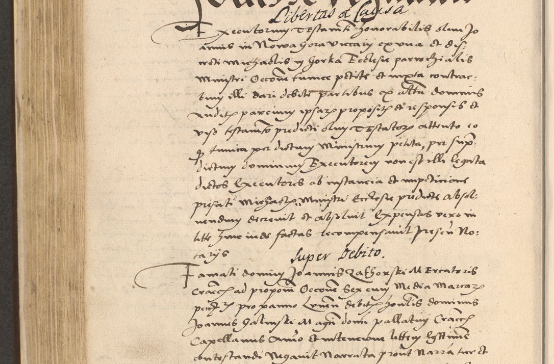 Zdjęcie nr 534 dla obiektu archiwalnego: Acta actorum coram reverendo patre domino Nicolao Bedlenski scholastico vicarioque in spiritualibus gernerali Cracoviensi ad annum Domini millesimum quingentesimum tricesimum septimum, cuius indicio est decima, pontificatus sanctissimi in Christo patris et domini nostri domini Pauli divina providencia papr tercii, anno tercio, feliciter continuantur