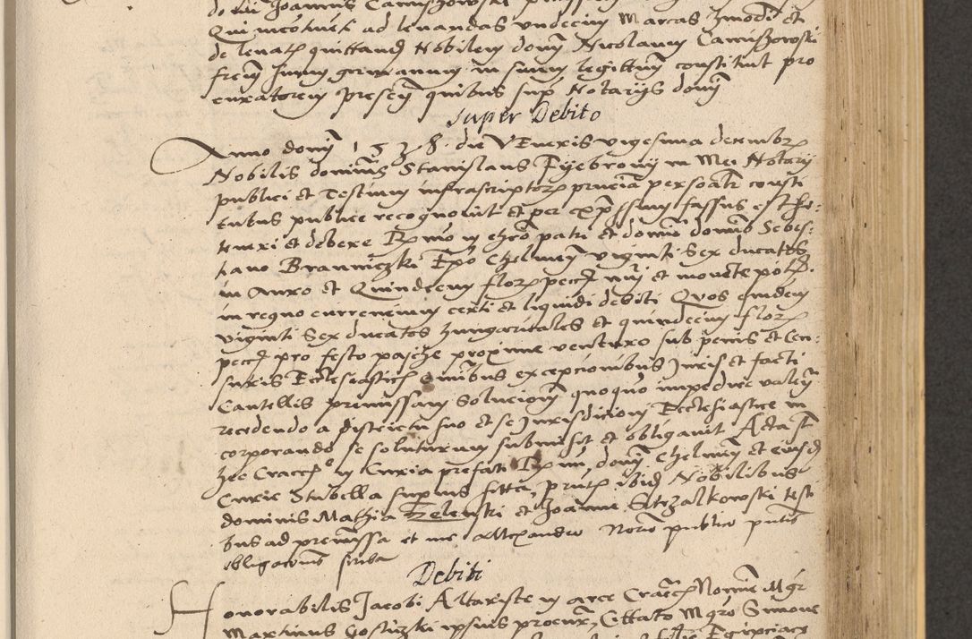 Zdjęcie nr 529 dla obiektu archiwalnego: Acta actorum coram reverendo patre domino Nicolao Bedlenski scholastico vicarioque in spiritualibus gernerali Cracoviensi ad annum Domini millesimum quingentesimum tricesimum septimum, cuius indicio est decima, pontificatus sanctissimi in Christo patris et domini nostri domini Pauli divina providencia papr tercii, anno tercio, feliciter continuantur