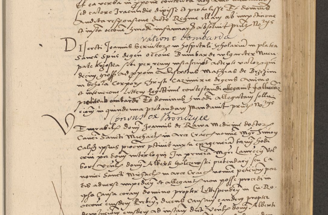 Zdjęcie nr 495 dla obiektu archiwalnego: Acta actorum coram reverendo patre domino Nicolao Bedlenski scholastico vicarioque in spiritualibus gernerali Cracoviensi ad annum Domini millesimum quingentesimum tricesimum septimum, cuius indicio est decima, pontificatus sanctissimi in Christo patris et domini nostri domini Pauli divina providencia papr tercii, anno tercio, feliciter continuantur