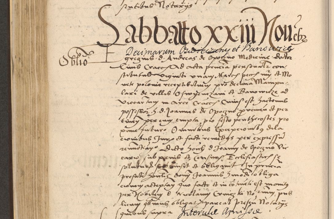Zdjęcie nr 494 dla obiektu archiwalnego: Acta actorum coram reverendo patre domino Nicolao Bedlenski scholastico vicarioque in spiritualibus gernerali Cracoviensi ad annum Domini millesimum quingentesimum tricesimum septimum, cuius indicio est decima, pontificatus sanctissimi in Christo patris et domini nostri domini Pauli divina providencia papr tercii, anno tercio, feliciter continuantur