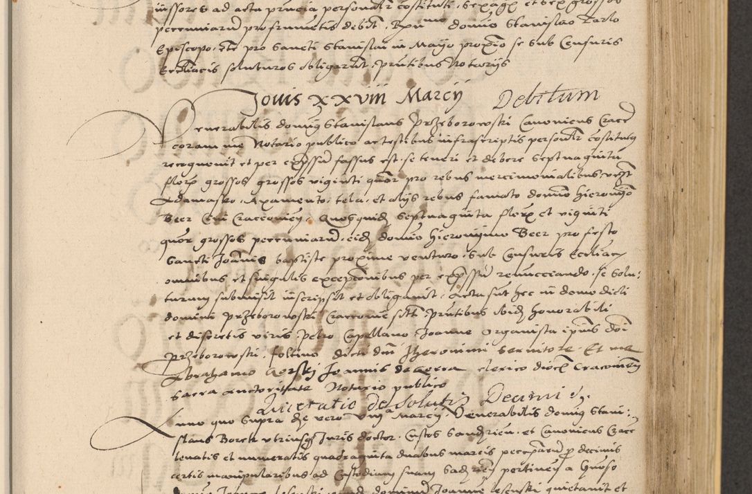Zdjęcie nr 471 dla obiektu archiwalnego: Acta actorum coram reverendo patre domino Nicolao Bedlenski scholastico vicarioque in spiritualibus gernerali Cracoviensi ad annum Domini millesimum quingentesimum tricesimum septimum, cuius indicio est decima, pontificatus sanctissimi in Christo patris et domini nostri domini Pauli divina providencia papr tercii, anno tercio, feliciter continuantur