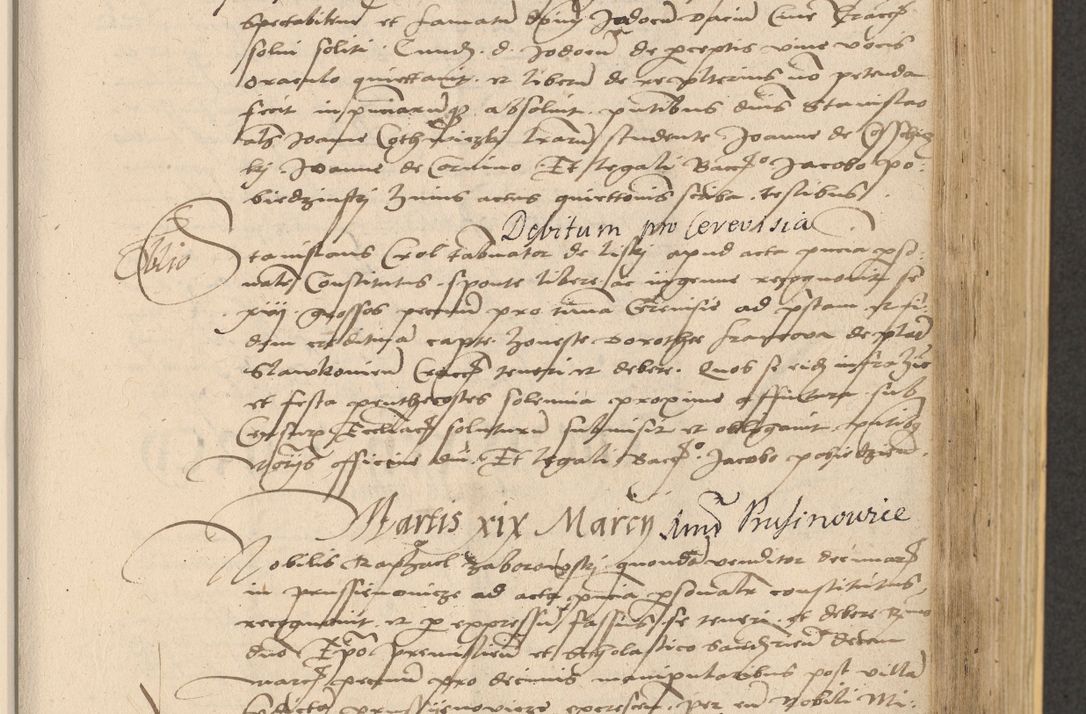 Zdjęcie nr 465 dla obiektu archiwalnego: Acta actorum coram reverendo patre domino Nicolao Bedlenski scholastico vicarioque in spiritualibus gernerali Cracoviensi ad annum Domini millesimum quingentesimum tricesimum septimum, cuius indicio est decima, pontificatus sanctissimi in Christo patris et domini nostri domini Pauli divina providencia papr tercii, anno tercio, feliciter continuantur