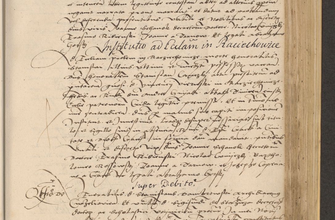 Zdjęcie nr 455 dla obiektu archiwalnego: Acta actorum coram reverendo patre domino Nicolao Bedlenski scholastico vicarioque in spiritualibus gernerali Cracoviensi ad annum Domini millesimum quingentesimum tricesimum septimum, cuius indicio est decima, pontificatus sanctissimi in Christo patris et domini nostri domini Pauli divina providencia papr tercii, anno tercio, feliciter continuantur