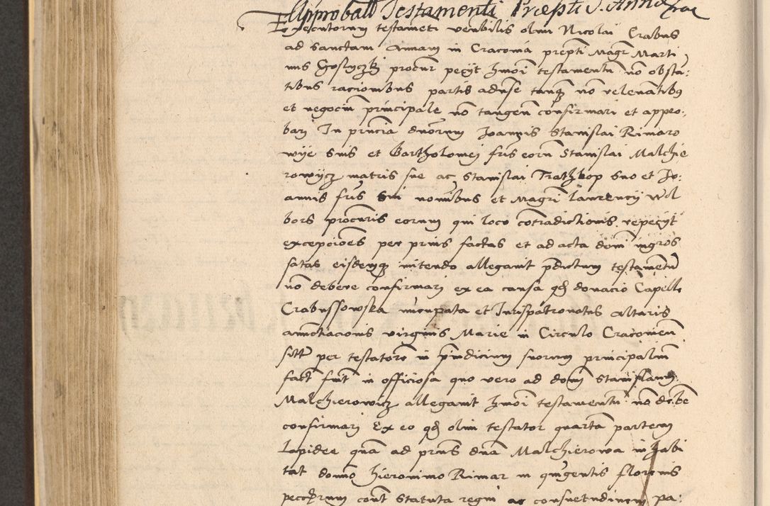 Zdjęcie nr 448 dla obiektu archiwalnego: Acta actorum coram reverendo patre domino Nicolao Bedlenski scholastico vicarioque in spiritualibus gernerali Cracoviensi ad annum Domini millesimum quingentesimum tricesimum septimum, cuius indicio est decima, pontificatus sanctissimi in Christo patris et domini nostri domini Pauli divina providencia papr tercii, anno tercio, feliciter continuantur