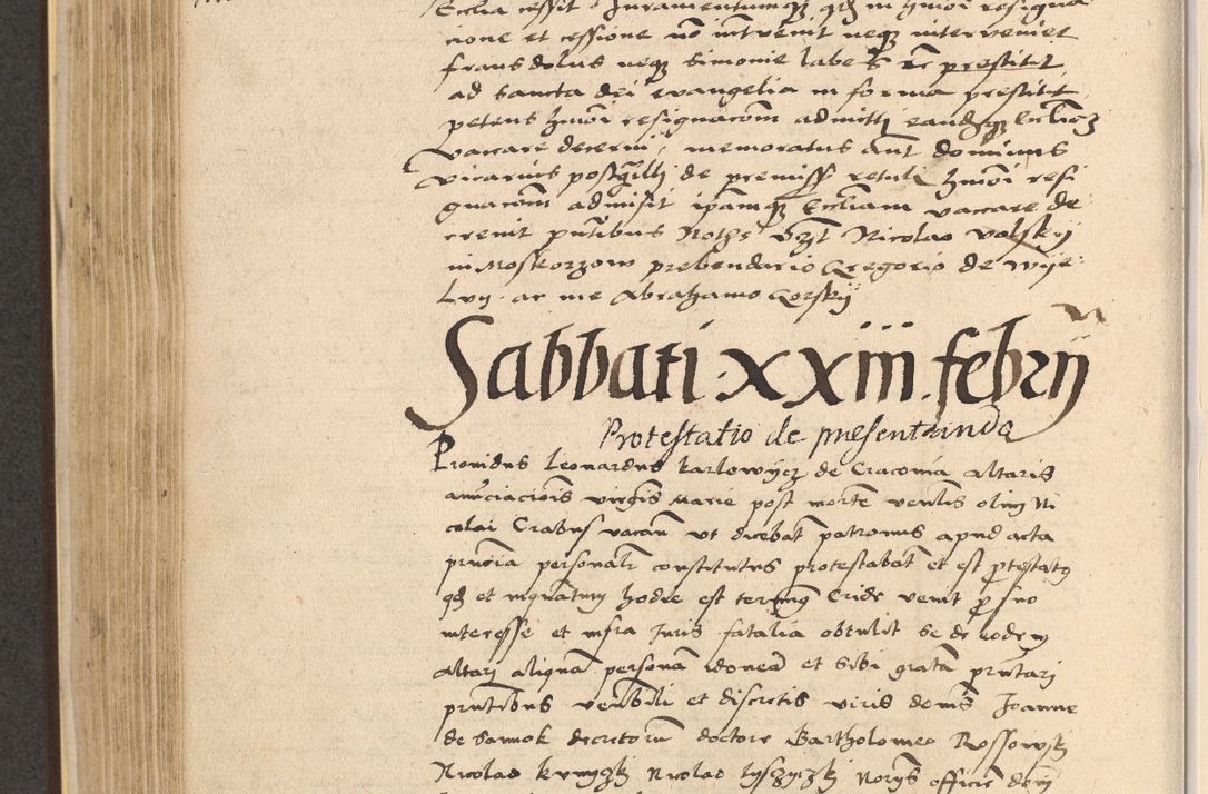 Zdjęcie nr 442 dla obiektu archiwalnego: Acta actorum coram reverendo patre domino Nicolao Bedlenski scholastico vicarioque in spiritualibus gernerali Cracoviensi ad annum Domini millesimum quingentesimum tricesimum septimum, cuius indicio est decima, pontificatus sanctissimi in Christo patris et domini nostri domini Pauli divina providencia papr tercii, anno tercio, feliciter continuantur