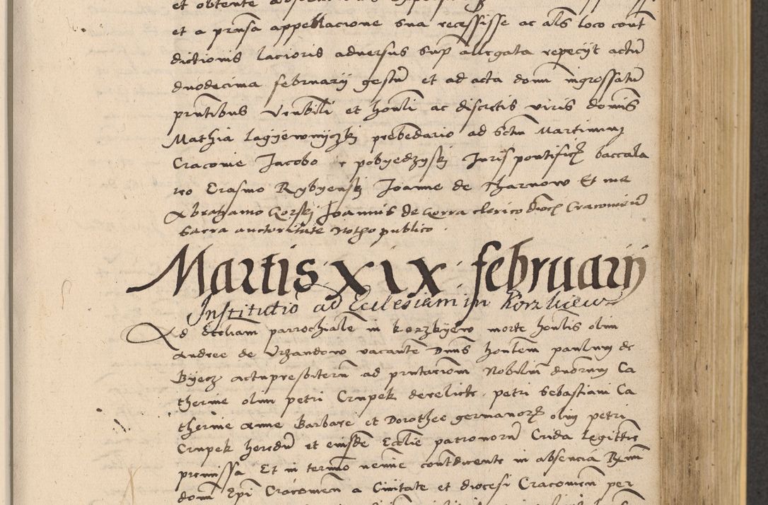 Zdjęcie nr 433 dla obiektu archiwalnego: Acta actorum coram reverendo patre domino Nicolao Bedlenski scholastico vicarioque in spiritualibus gernerali Cracoviensi ad annum Domini millesimum quingentesimum tricesimum septimum, cuius indicio est decima, pontificatus sanctissimi in Christo patris et domini nostri domini Pauli divina providencia papr tercii, anno tercio, feliciter continuantur