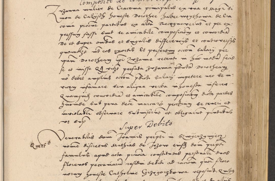 Zdjęcie nr 427 dla obiektu archiwalnego: Acta actorum coram reverendo patre domino Nicolao Bedlenski scholastico vicarioque in spiritualibus gernerali Cracoviensi ad annum Domini millesimum quingentesimum tricesimum septimum, cuius indicio est decima, pontificatus sanctissimi in Christo patris et domini nostri domini Pauli divina providencia papr tercii, anno tercio, feliciter continuantur