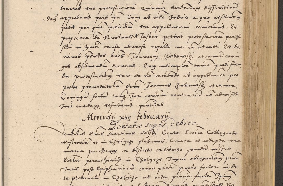 Zdjęcie nr 425 dla obiektu archiwalnego: Acta actorum coram reverendo patre domino Nicolao Bedlenski scholastico vicarioque in spiritualibus gernerali Cracoviensi ad annum Domini millesimum quingentesimum tricesimum septimum, cuius indicio est decima, pontificatus sanctissimi in Christo patris et domini nostri domini Pauli divina providencia papr tercii, anno tercio, feliciter continuantur