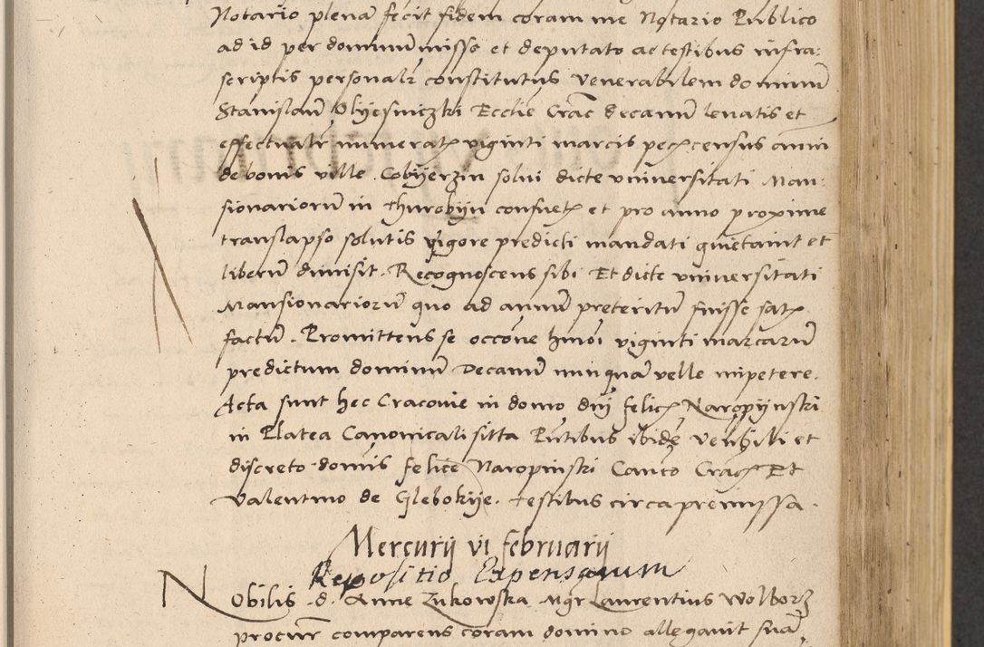 Zdjęcie nr 417 dla obiektu archiwalnego: Acta actorum coram reverendo patre domino Nicolao Bedlenski scholastico vicarioque in spiritualibus gernerali Cracoviensi ad annum Domini millesimum quingentesimum tricesimum septimum, cuius indicio est decima, pontificatus sanctissimi in Christo patris et domini nostri domini Pauli divina providencia papr tercii, anno tercio, feliciter continuantur