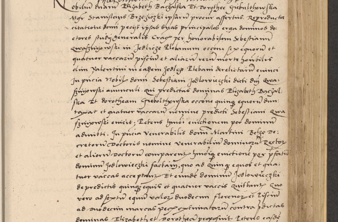 Zdjęcie nr 419 dla obiektu archiwalnego: Acta actorum coram reverendo patre domino Nicolao Bedlenski scholastico vicarioque in spiritualibus gernerali Cracoviensi ad annum Domini millesimum quingentesimum tricesimum septimum, cuius indicio est decima, pontificatus sanctissimi in Christo patris et domini nostri domini Pauli divina providencia papr tercii, anno tercio, feliciter continuantur