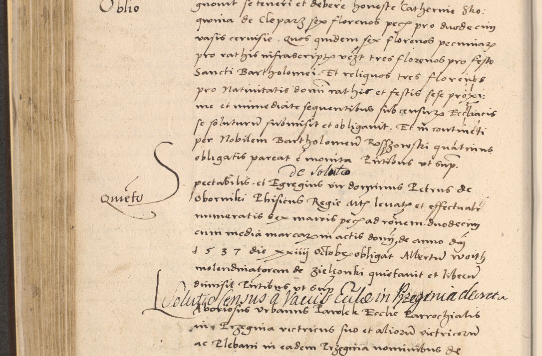 Zdjęcie nr 412 dla obiektu archiwalnego: Acta actorum coram reverendo patre domino Nicolao Bedlenski scholastico vicarioque in spiritualibus gernerali Cracoviensi ad annum Domini millesimum quingentesimum tricesimum septimum, cuius indicio est decima, pontificatus sanctissimi in Christo patris et domini nostri domini Pauli divina providencia papr tercii, anno tercio, feliciter continuantur