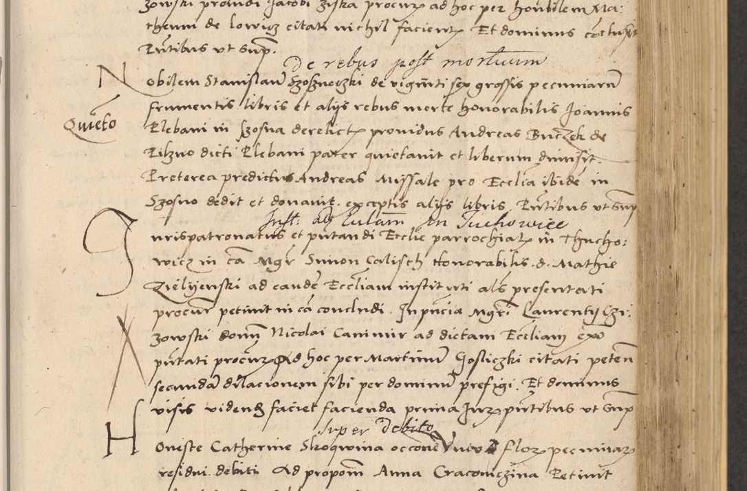 Zdjęcie nr 411 dla obiektu archiwalnego: Acta actorum coram reverendo patre domino Nicolao Bedlenski scholastico vicarioque in spiritualibus gernerali Cracoviensi ad annum Domini millesimum quingentesimum tricesimum septimum, cuius indicio est decima, pontificatus sanctissimi in Christo patris et domini nostri domini Pauli divina providencia papr tercii, anno tercio, feliciter continuantur