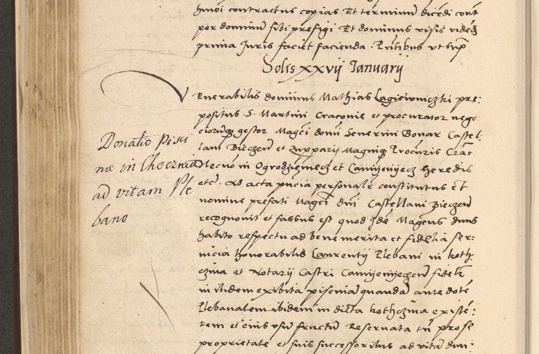 Zdjęcie nr 398 dla obiektu archiwalnego: Acta actorum coram reverendo patre domino Nicolao Bedlenski scholastico vicarioque in spiritualibus gernerali Cracoviensi ad annum Domini millesimum quingentesimum tricesimum septimum, cuius indicio est decima, pontificatus sanctissimi in Christo patris et domini nostri domini Pauli divina providencia papr tercii, anno tercio, feliciter continuantur