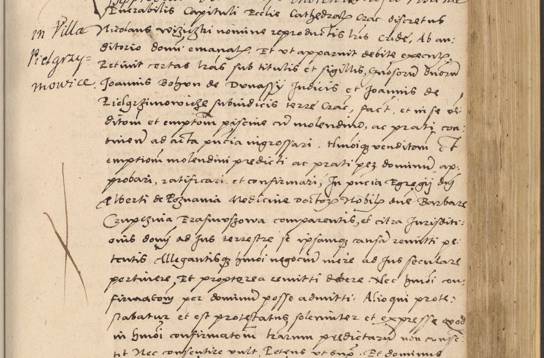 Zdjęcie nr 389 dla obiektu archiwalnego: Acta actorum coram reverendo patre domino Nicolao Bedlenski scholastico vicarioque in spiritualibus gernerali Cracoviensi ad annum Domini millesimum quingentesimum tricesimum septimum, cuius indicio est decima, pontificatus sanctissimi in Christo patris et domini nostri domini Pauli divina providencia papr tercii, anno tercio, feliciter continuantur