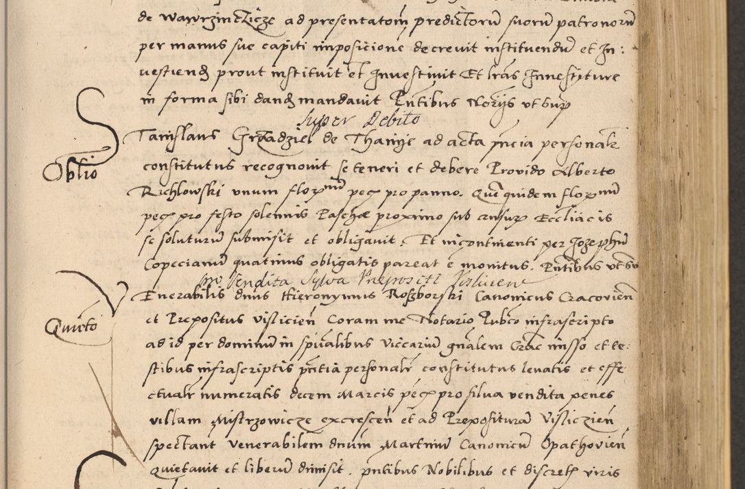 Zdjęcie nr 381 dla obiektu archiwalnego: Acta actorum coram reverendo patre domino Nicolao Bedlenski scholastico vicarioque in spiritualibus gernerali Cracoviensi ad annum Domini millesimum quingentesimum tricesimum septimum, cuius indicio est decima, pontificatus sanctissimi in Christo patris et domini nostri domini Pauli divina providencia papr tercii, anno tercio, feliciter continuantur