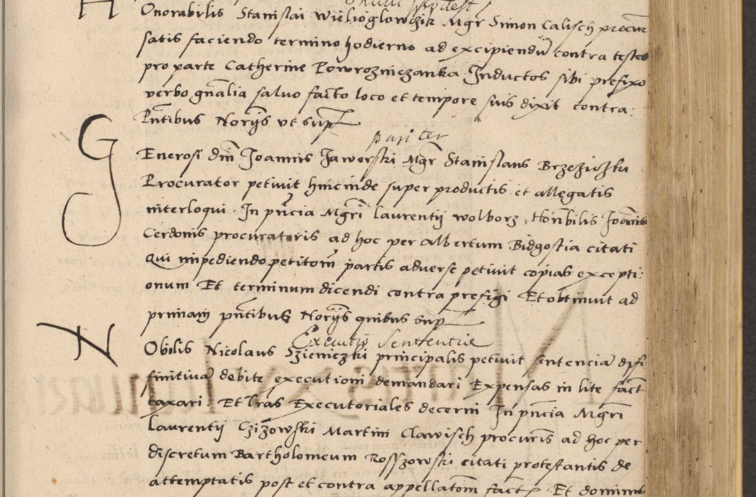 Zdjęcie nr 373 dla obiektu archiwalnego: Acta actorum coram reverendo patre domino Nicolao Bedlenski scholastico vicarioque in spiritualibus gernerali Cracoviensi ad annum Domini millesimum quingentesimum tricesimum septimum, cuius indicio est decima, pontificatus sanctissimi in Christo patris et domini nostri domini Pauli divina providencia papr tercii, anno tercio, feliciter continuantur