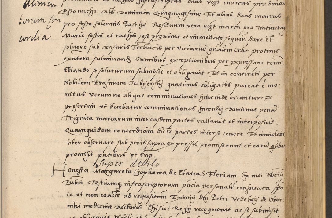 Zdjęcie nr 371 dla obiektu archiwalnego: Acta actorum coram reverendo patre domino Nicolao Bedlenski scholastico vicarioque in spiritualibus gernerali Cracoviensi ad annum Domini millesimum quingentesimum tricesimum septimum, cuius indicio est decima, pontificatus sanctissimi in Christo patris et domini nostri domini Pauli divina providencia papr tercii, anno tercio, feliciter continuantur