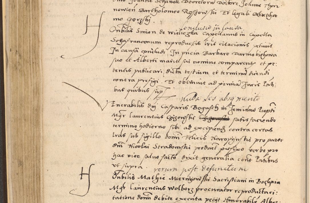 Zdjęcie nr 372 dla obiektu archiwalnego: Acta actorum coram reverendo patre domino Nicolao Bedlenski scholastico vicarioque in spiritualibus gernerali Cracoviensi ad annum Domini millesimum quingentesimum tricesimum septimum, cuius indicio est decima, pontificatus sanctissimi in Christo patris et domini nostri domini Pauli divina providencia papr tercii, anno tercio, feliciter continuantur