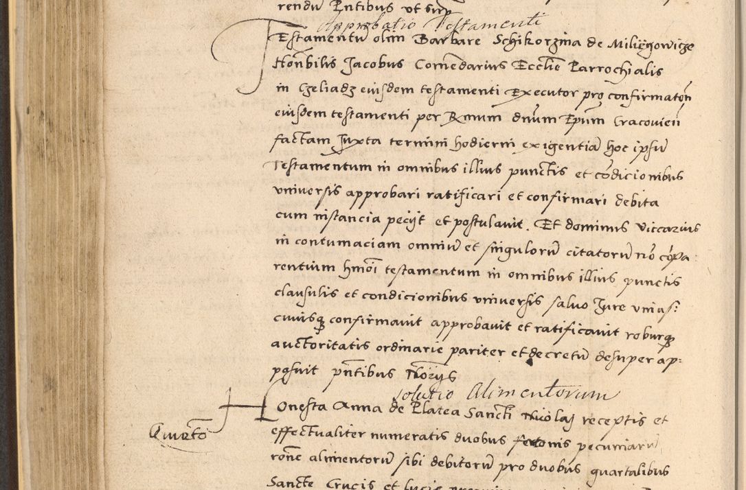 Zdjęcie nr 370 dla obiektu archiwalnego: Acta actorum coram reverendo patre domino Nicolao Bedlenski scholastico vicarioque in spiritualibus gernerali Cracoviensi ad annum Domini millesimum quingentesimum tricesimum septimum, cuius indicio est decima, pontificatus sanctissimi in Christo patris et domini nostri domini Pauli divina providencia papr tercii, anno tercio, feliciter continuantur