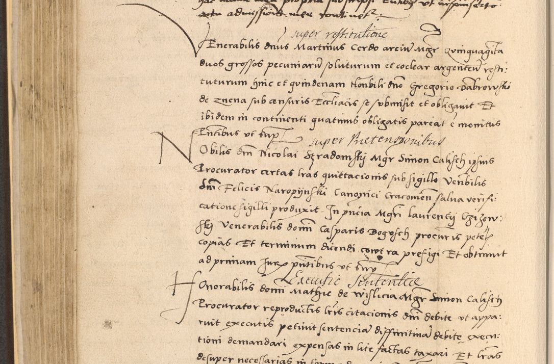 Zdjęcie nr 368 dla obiektu archiwalnego: Acta actorum coram reverendo patre domino Nicolao Bedlenski scholastico vicarioque in spiritualibus gernerali Cracoviensi ad annum Domini millesimum quingentesimum tricesimum septimum, cuius indicio est decima, pontificatus sanctissimi in Christo patris et domini nostri domini Pauli divina providencia papr tercii, anno tercio, feliciter continuantur