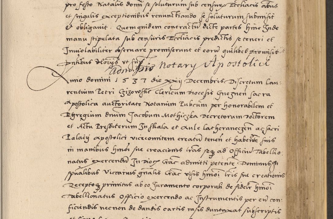 Zdjęcie nr 367 dla obiektu archiwalnego: Acta actorum coram reverendo patre domino Nicolao Bedlenski scholastico vicarioque in spiritualibus gernerali Cracoviensi ad annum Domini millesimum quingentesimum tricesimum septimum, cuius indicio est decima, pontificatus sanctissimi in Christo patris et domini nostri domini Pauli divina providencia papr tercii, anno tercio, feliciter continuantur