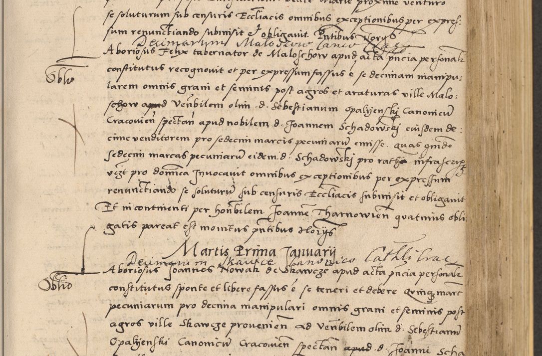 Zdjęcie nr 361 dla obiektu archiwalnego: Acta actorum coram reverendo patre domino Nicolao Bedlenski scholastico vicarioque in spiritualibus gernerali Cracoviensi ad annum Domini millesimum quingentesimum tricesimum septimum, cuius indicio est decima, pontificatus sanctissimi in Christo patris et domini nostri domini Pauli divina providencia papr tercii, anno tercio, feliciter continuantur