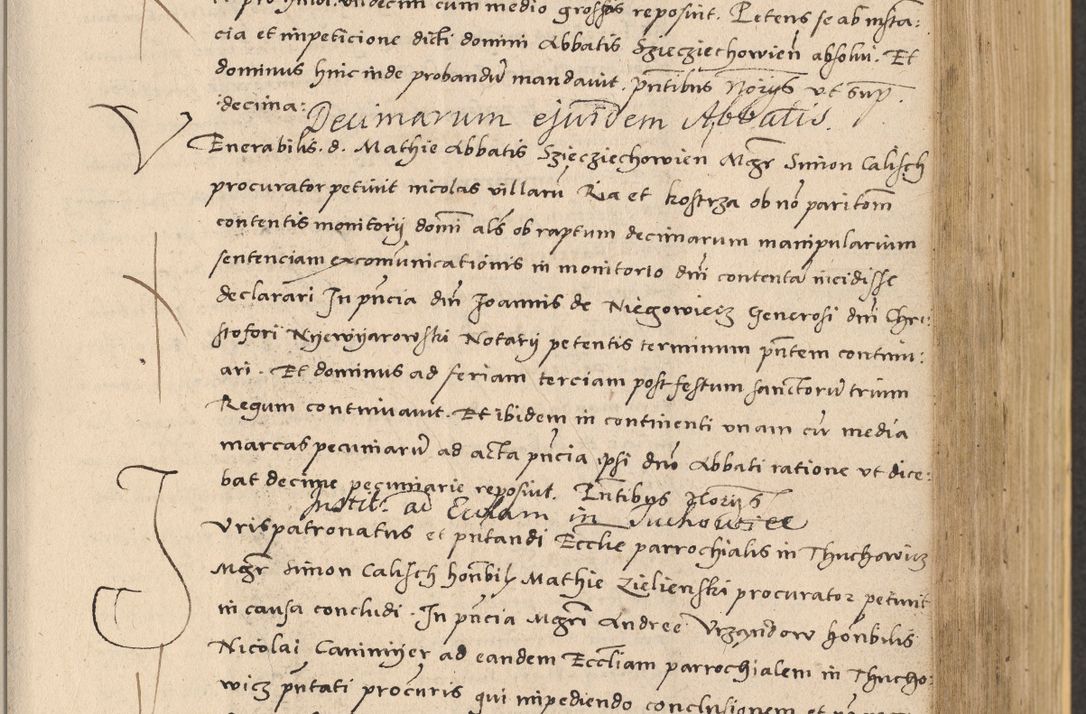Zdjęcie nr 357 dla obiektu archiwalnego: Acta actorum coram reverendo patre domino Nicolao Bedlenski scholastico vicarioque in spiritualibus gernerali Cracoviensi ad annum Domini millesimum quingentesimum tricesimum septimum, cuius indicio est decima, pontificatus sanctissimi in Christo patris et domini nostri domini Pauli divina providencia papr tercii, anno tercio, feliciter continuantur