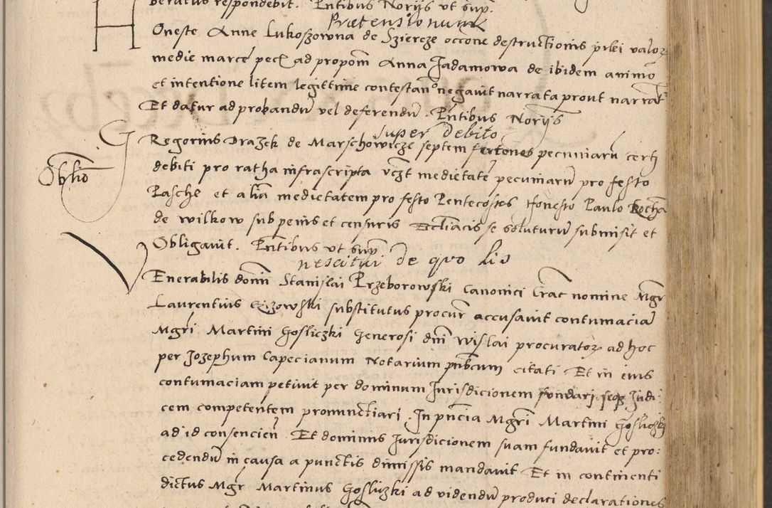 Zdjęcie nr 351 dla obiektu archiwalnego: Acta actorum coram reverendo patre domino Nicolao Bedlenski scholastico vicarioque in spiritualibus gernerali Cracoviensi ad annum Domini millesimum quingentesimum tricesimum septimum, cuius indicio est decima, pontificatus sanctissimi in Christo patris et domini nostri domini Pauli divina providencia papr tercii, anno tercio, feliciter continuantur