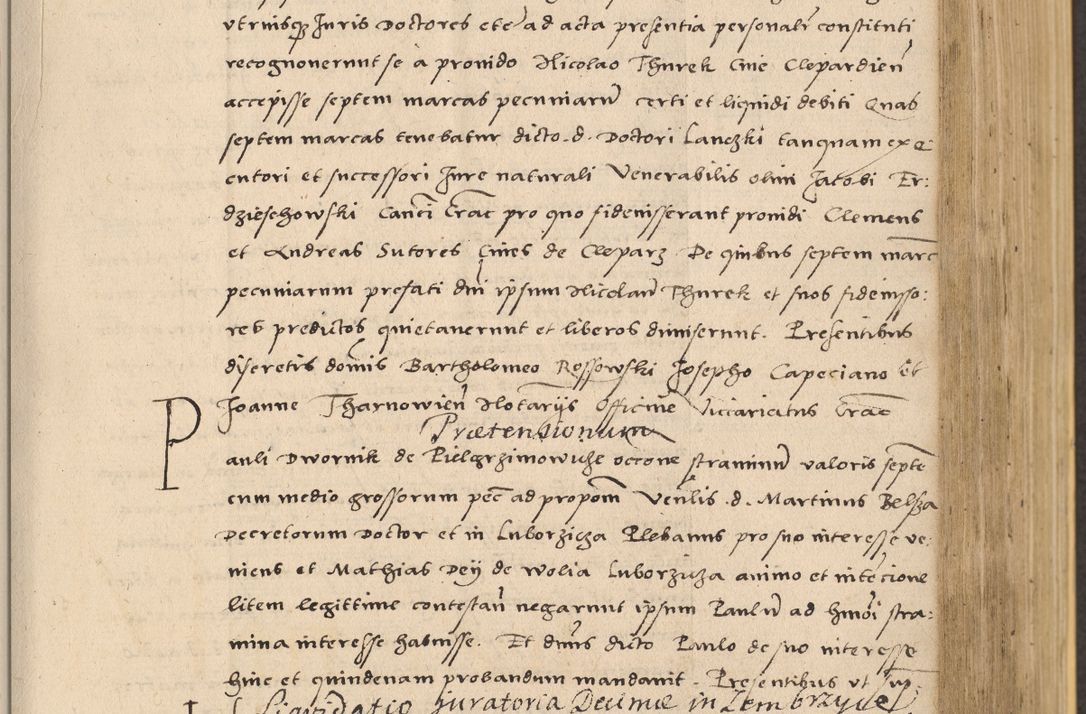 Zdjęcie nr 349 dla obiektu archiwalnego: Acta actorum coram reverendo patre domino Nicolao Bedlenski scholastico vicarioque in spiritualibus gernerali Cracoviensi ad annum Domini millesimum quingentesimum tricesimum septimum, cuius indicio est decima, pontificatus sanctissimi in Christo patris et domini nostri domini Pauli divina providencia papr tercii, anno tercio, feliciter continuantur