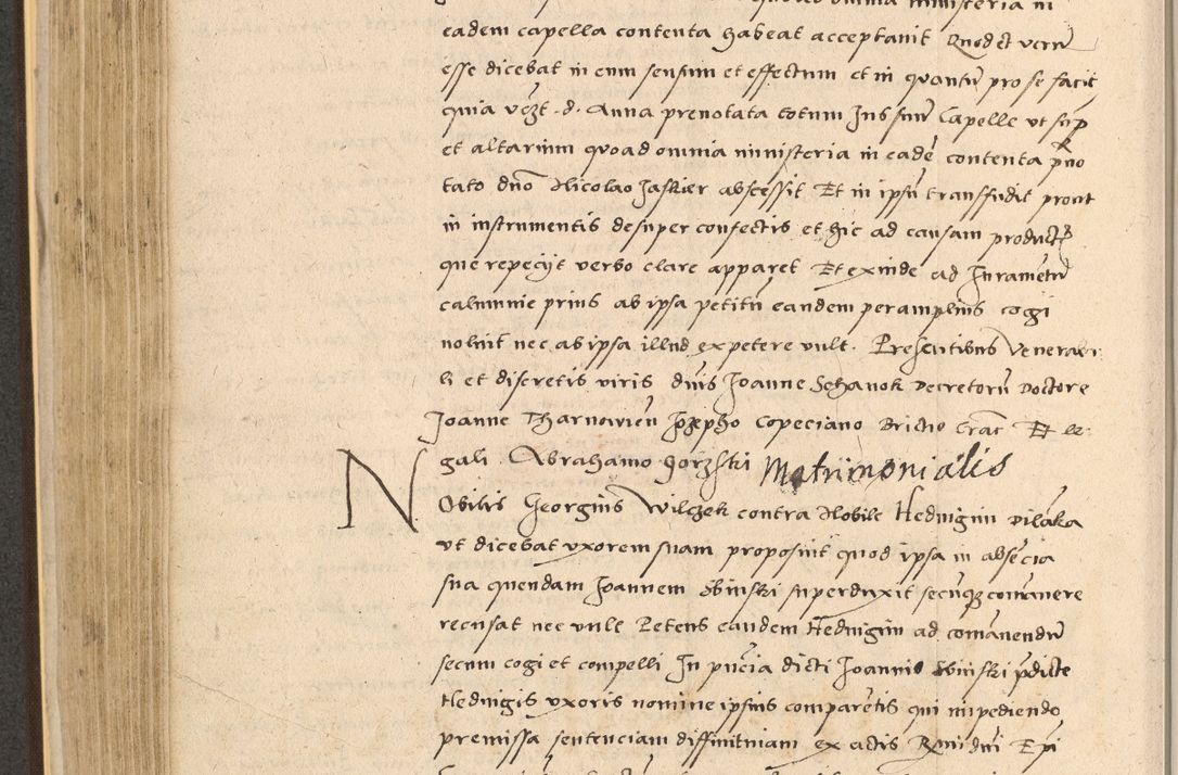 Zdjęcie nr 346 dla obiektu archiwalnego: Acta actorum coram reverendo patre domino Nicolao Bedlenski scholastico vicarioque in spiritualibus gernerali Cracoviensi ad annum Domini millesimum quingentesimum tricesimum septimum, cuius indicio est decima, pontificatus sanctissimi in Christo patris et domini nostri domini Pauli divina providencia papr tercii, anno tercio, feliciter continuantur