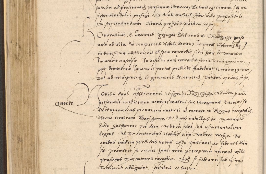 Zdjęcie nr 328 dla obiektu archiwalnego: Acta actorum coram reverendo patre domino Nicolao Bedlenski scholastico vicarioque in spiritualibus gernerali Cracoviensi ad annum Domini millesimum quingentesimum tricesimum septimum, cuius indicio est decima, pontificatus sanctissimi in Christo patris et domini nostri domini Pauli divina providencia papr tercii, anno tercio, feliciter continuantur