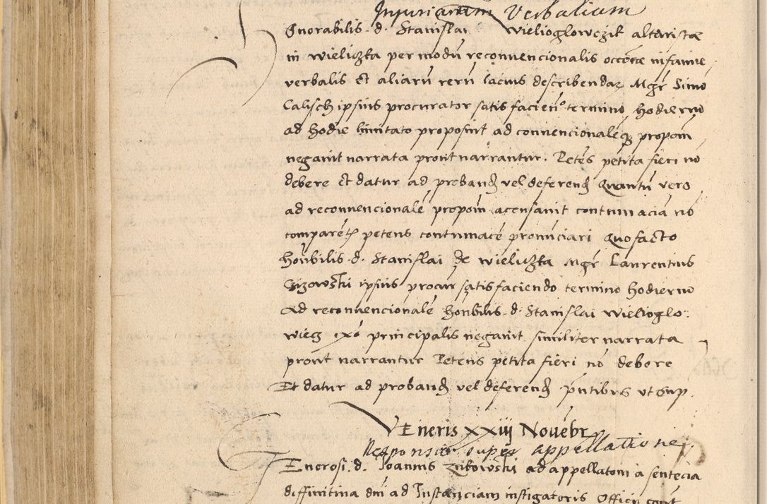 Zdjęcie nr 322 dla obiektu archiwalnego: Acta actorum coram reverendo patre domino Nicolao Bedlenski scholastico vicarioque in spiritualibus gernerali Cracoviensi ad annum Domini millesimum quingentesimum tricesimum septimum, cuius indicio est decima, pontificatus sanctissimi in Christo patris et domini nostri domini Pauli divina providencia papr tercii, anno tercio, feliciter continuantur
