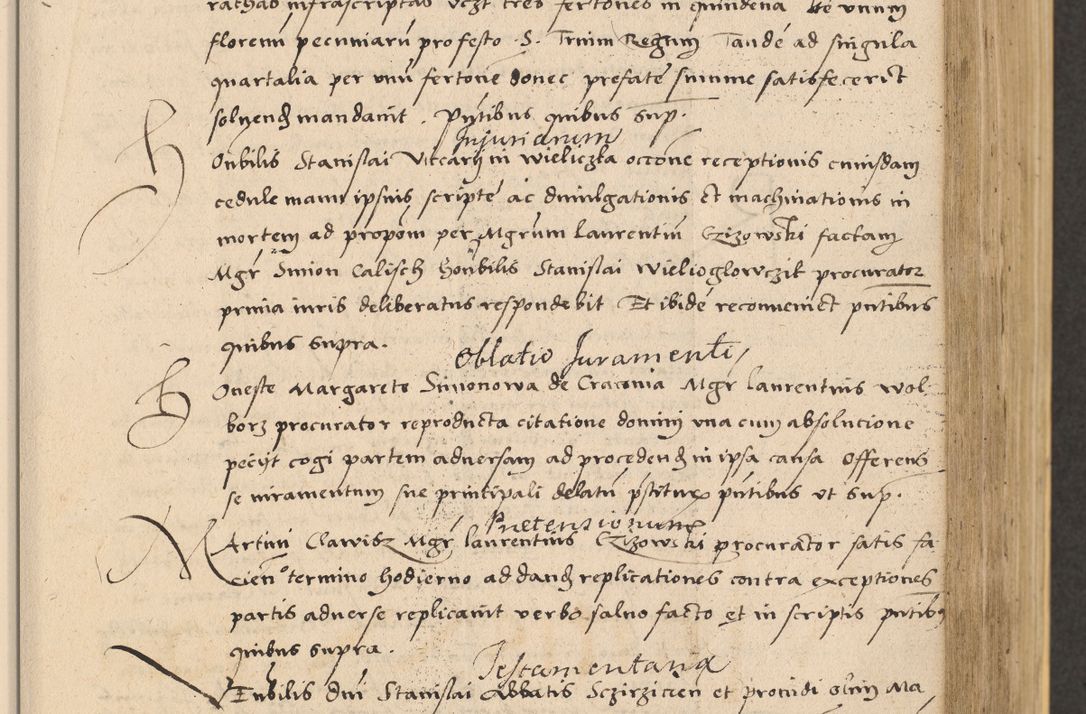 Zdjęcie nr 319 dla obiektu archiwalnego: Acta actorum coram reverendo patre domino Nicolao Bedlenski scholastico vicarioque in spiritualibus gernerali Cracoviensi ad annum Domini millesimum quingentesimum tricesimum septimum, cuius indicio est decima, pontificatus sanctissimi in Christo patris et domini nostri domini Pauli divina providencia papr tercii, anno tercio, feliciter continuantur